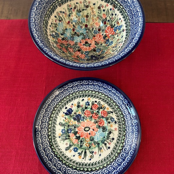 Polish Pottery Boleslawiec Poland Unikat Colander Berry Bowl - Picture 3 of 7